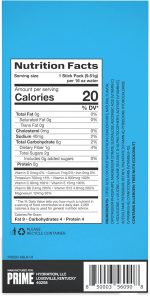 Prime Hydration+ Stick Pack | Electrolyte Drink Mix | 10% Coconut Water | 250mg BCAAs | Antioxidants | Naturally Flavored | Zero Added Sugar | Easy Open Single-Serving Stick | Ice Pop， 6 Sticks - Image 6